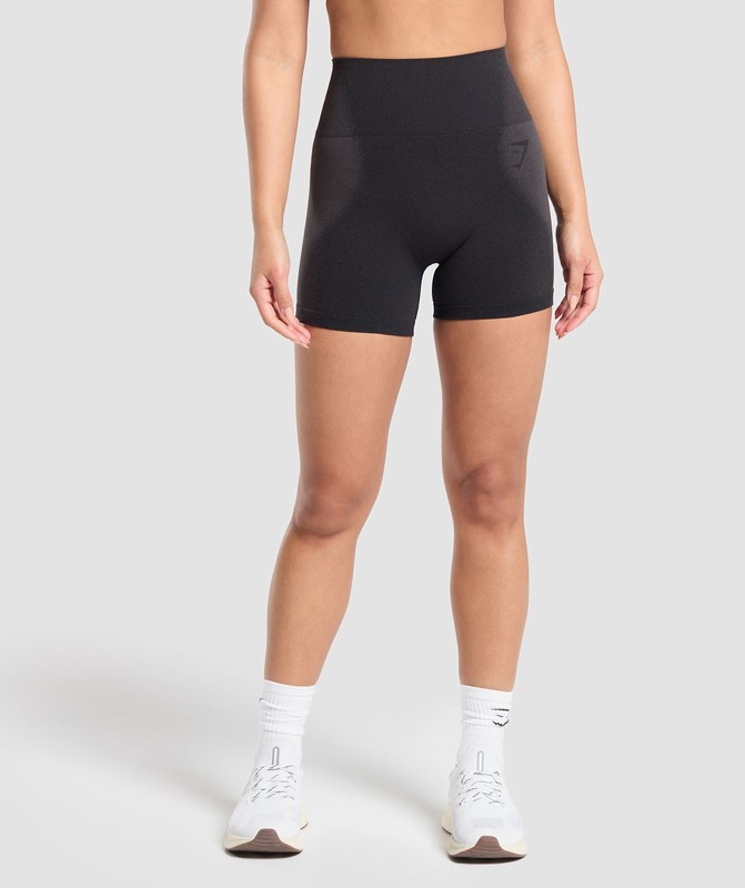 Gymshark Blur Seamless Shorts Korte Broek Dames Zwart Grijs | ZYDE65280