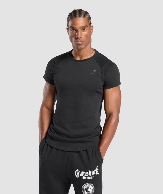 Gymshark Bold T-Shirt T-Shirt Heren Zwart | RNWG63479