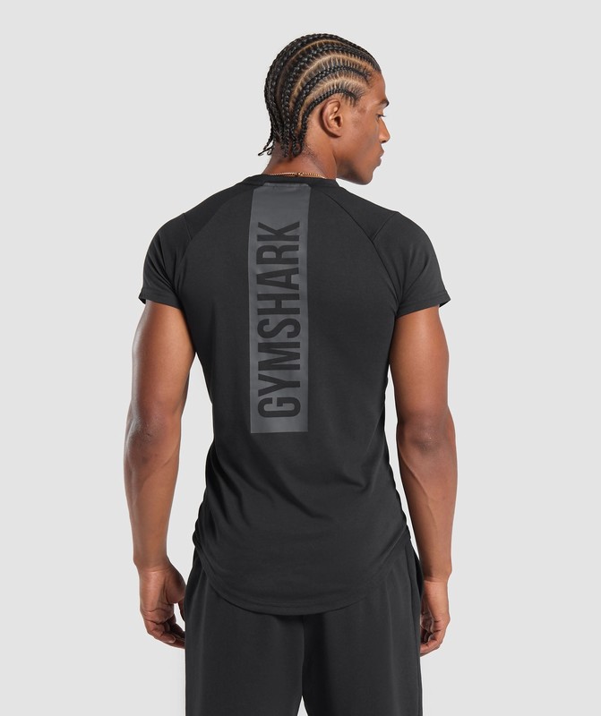 Gymshark Bold T-Shirt T-Shirt Heren Zwart | RNWG63479
