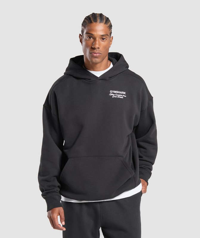 Gymshark British Iron Hoodie Hoodie Heren Zwart | BWSP56473