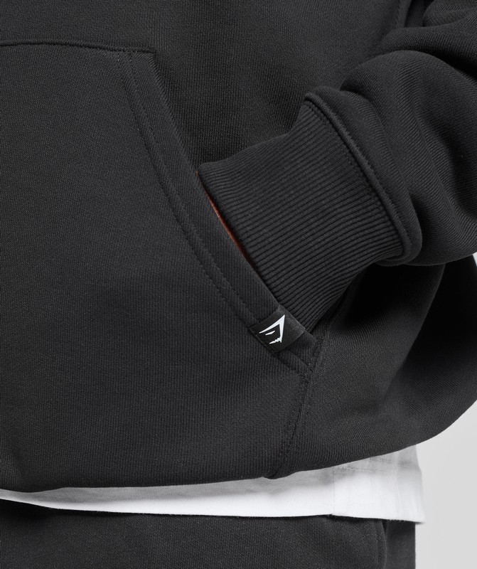 Gymshark British Iron Hoodie Hoodie Heren Zwart | BWSP56473