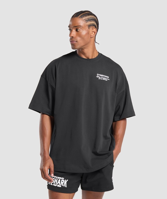 Gymshark British Iron T-Shirt T-Shirt Heren Zwart | YVSG62830