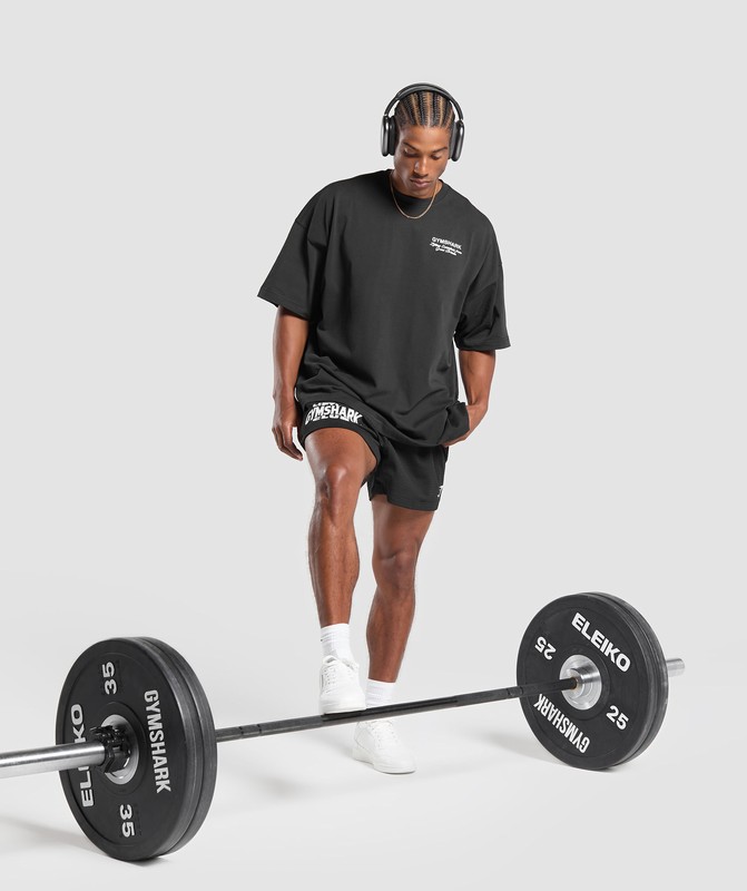 Gymshark British Iron T-Shirt T-Shirt Heren Zwart | YVSG62830