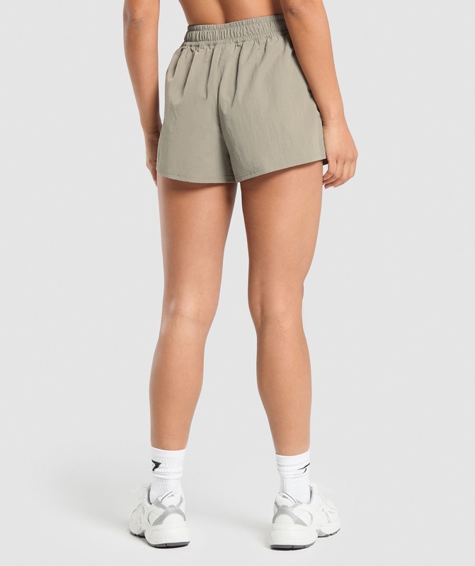 Gymshark Buckle Waisted Short Korte Broek Dames Bruin | CSLU73456
