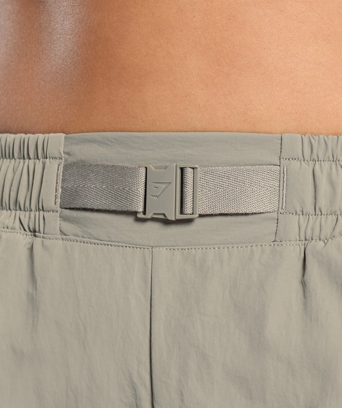 Gymshark Buckle Waisted Short Korte Broek Dames Bruin | CSLU73456