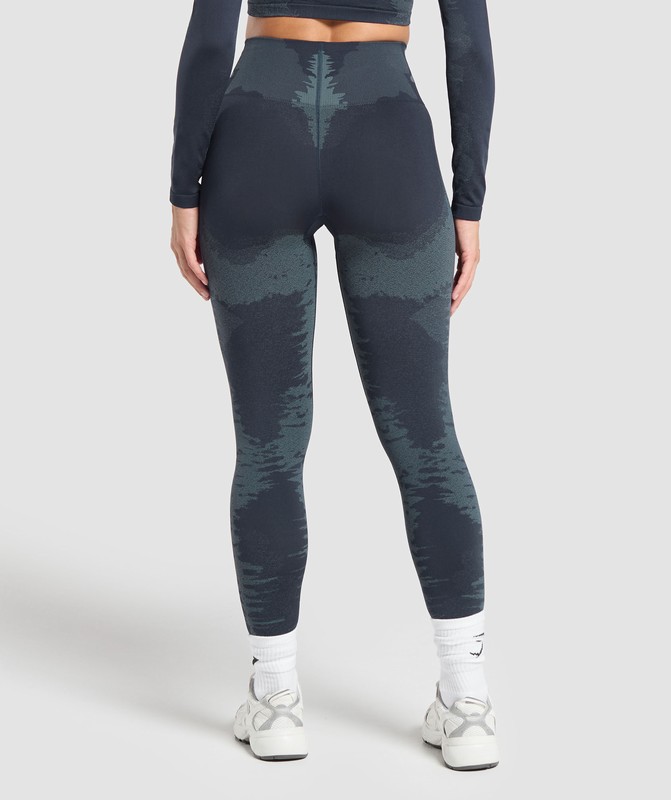 Gymshark Caged Seamless Leggings Leggings Dames Blauw Blauw | AKJX98320