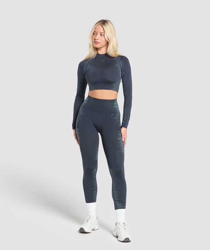 Gymshark Caged Seamless Leggings Leggings Dames Blauw Blauw | AKJX98320