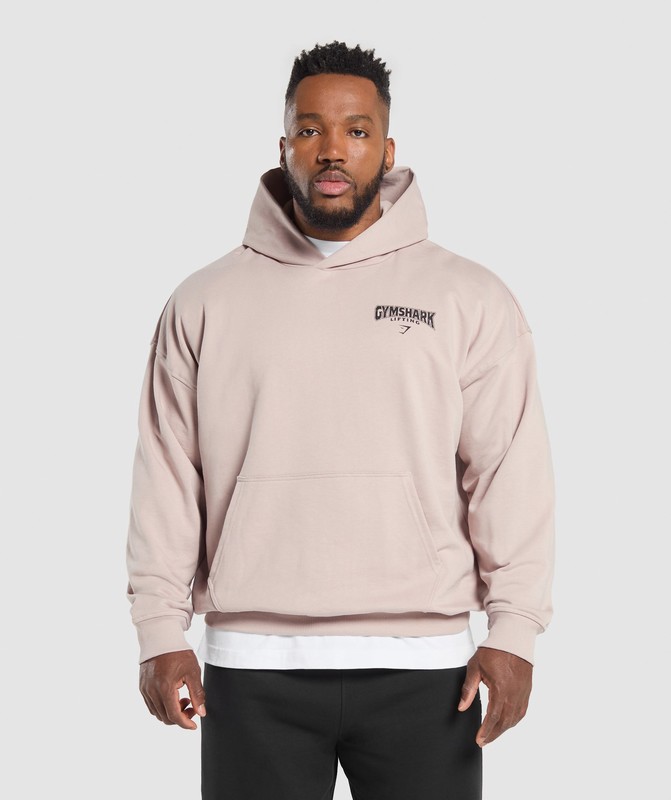 Gymshark Committed to the Craft Hoodie Hoodie Heren Roze | YZNL12607