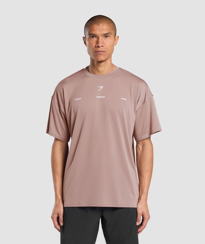Gymshark Conditioning Apparel T-Shirt T-Shirt Heren Powder Mauve | LWNY24807