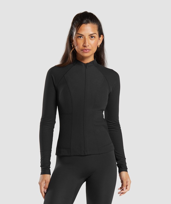 Gymshark Conditioning Full Zip Jacket Jas Dames Zwart | GQNP18023