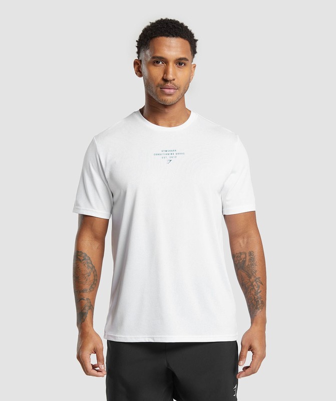 Gymshark Conditioning Goods T-Shirt T-Shirt Heren Wit | XLBE12649