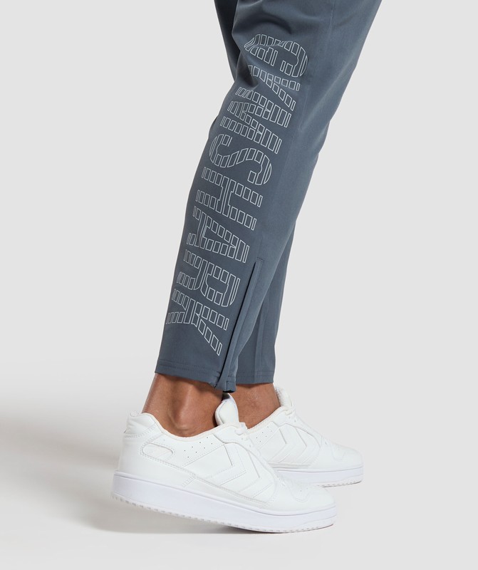 Gymshark Conditioning Goods Woven Joggers Joggingbroek Heren Titanium Blauw | GTDN17245