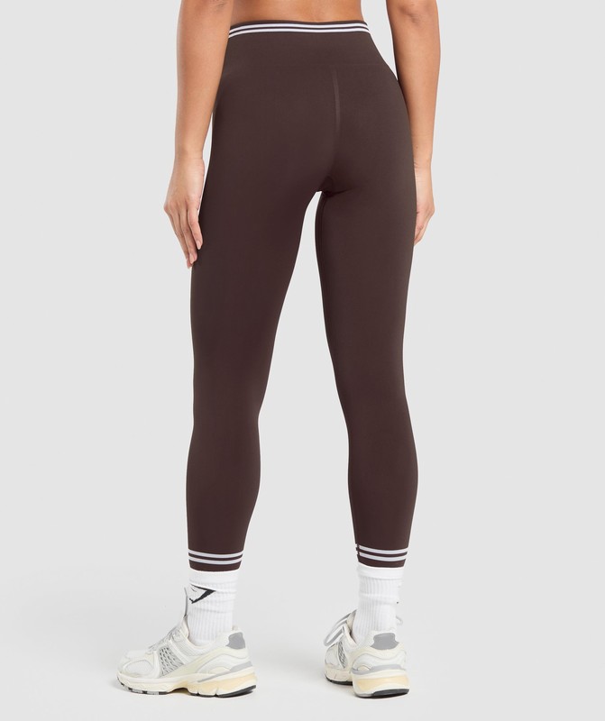 Gymshark Contrast Seamless Leggings Leggings Dames Bruin | NCBF89105