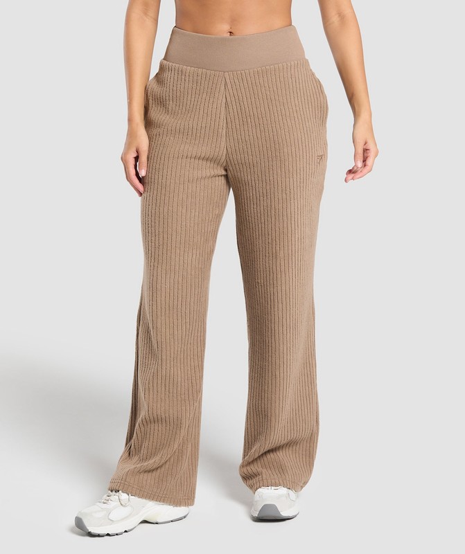 Gymshark Cord Flared Trousers Broek Dames Bruin | HKUD90234