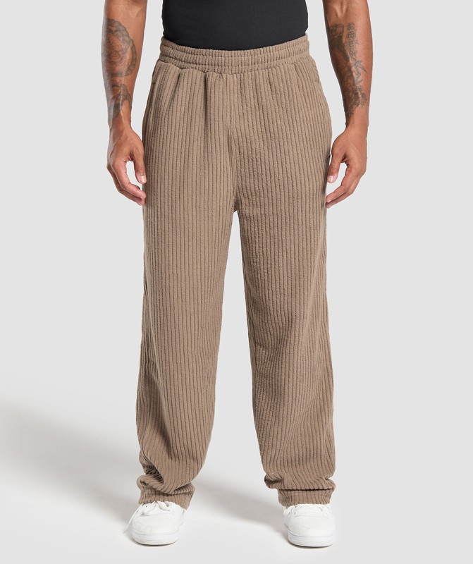 Gymshark Cord Pants Broek Heren Bruin | ALCP25764