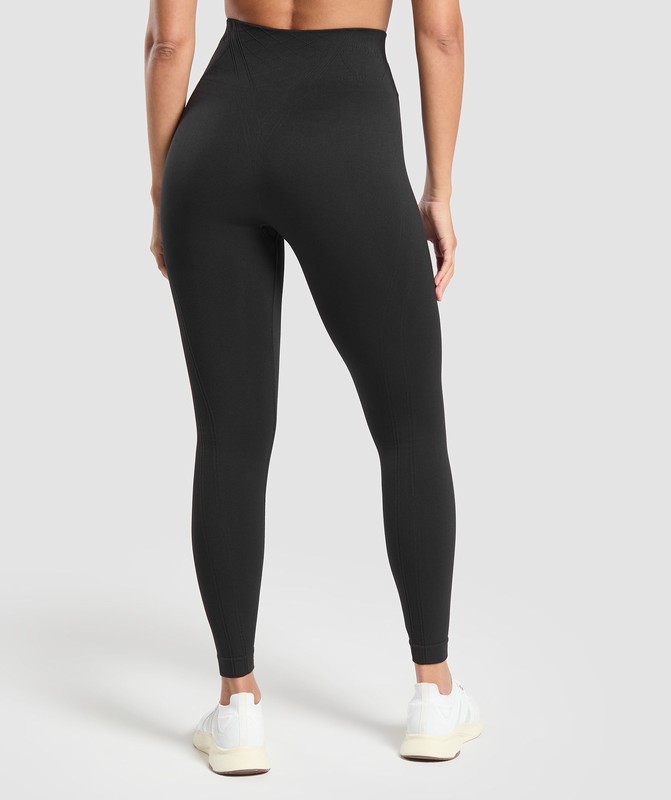 Gymshark Corset Seamless Leggings Leggings Dames Zwart | FNAI04836