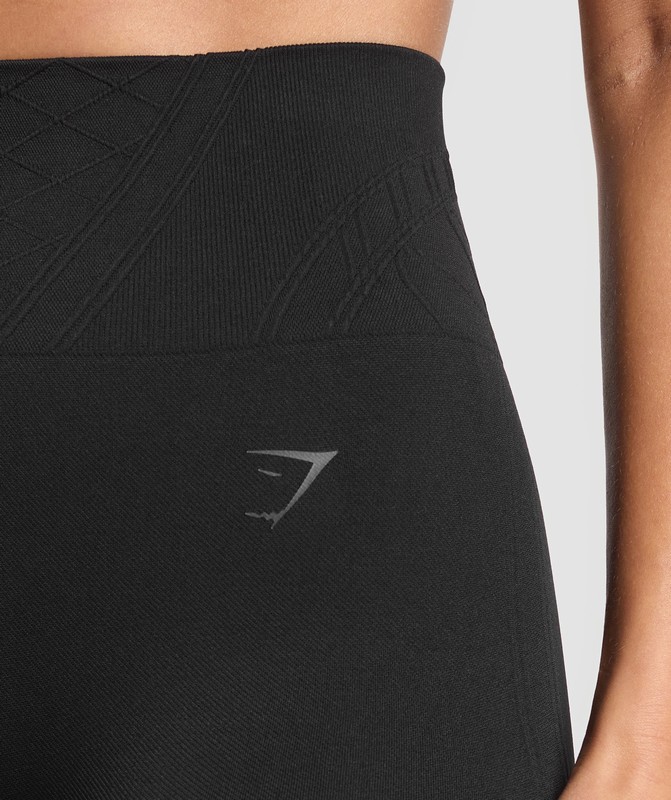Gymshark Corset Seamless Leggings Leggings Dames Zwart | FNAI04836