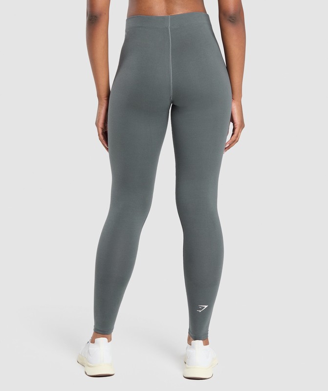 Gymshark Cotton Leggings Leggings Dames Grijs | YTUC03219