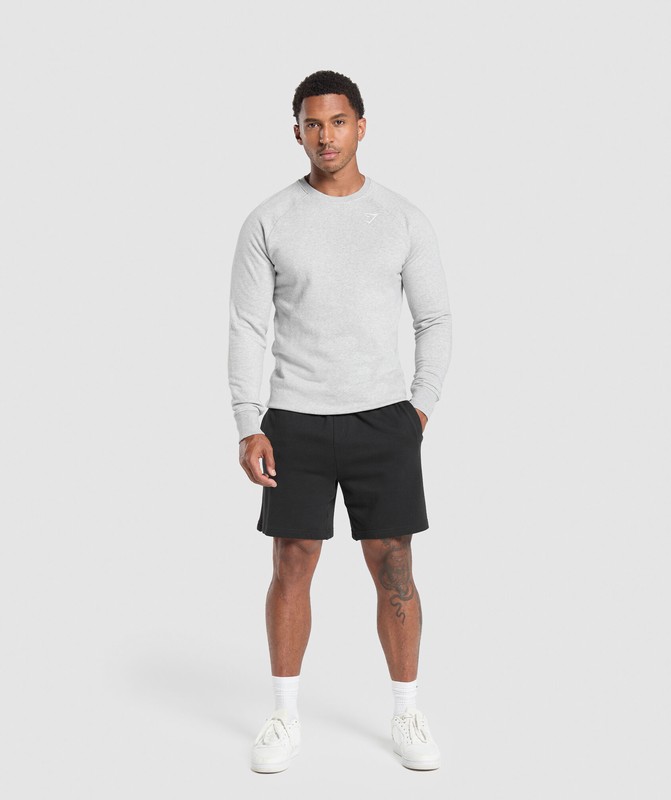 Gymshark Crest Crew Sokken Heren Lichtgrijs | ICDL48097