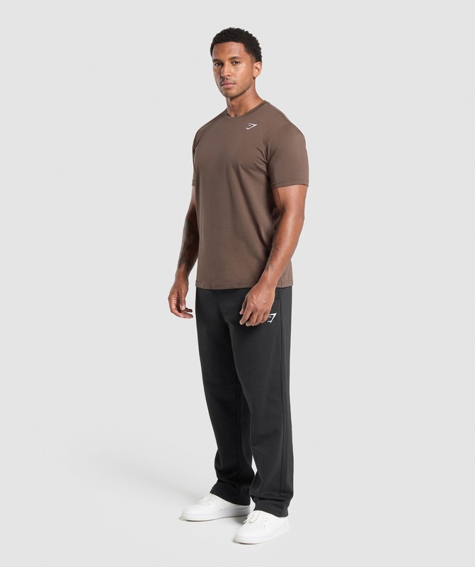 Gymshark Crest T-Shirt T-Shirt Heren Bruin | KSYU62789