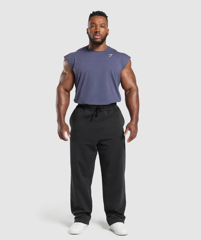 Gymshark Critical Cut Off Tank Tanktop Heren Paars | UOQK51967
