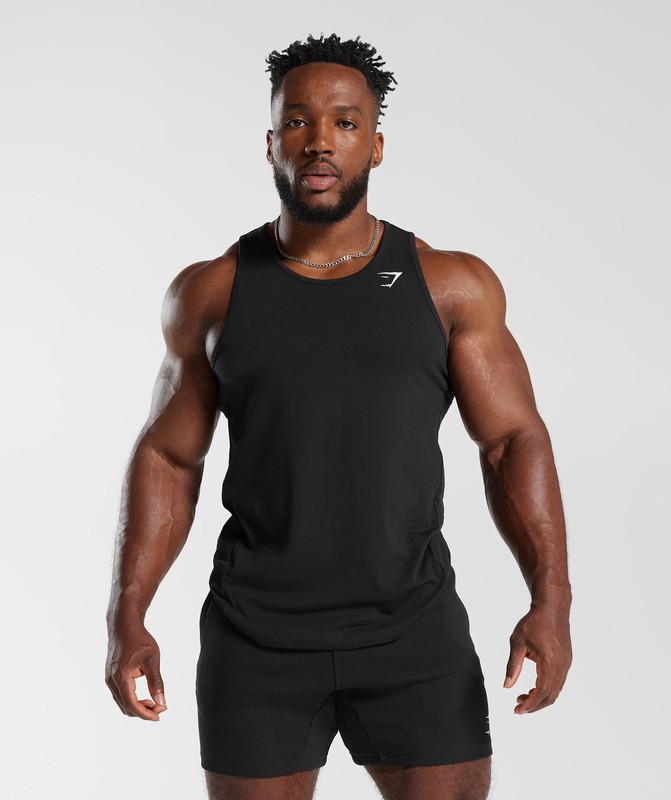 Gymshark Critical Tank Tanktop Heren Zwart | UTCY48679