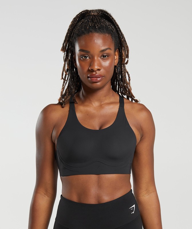 Gymshark Cross Back Sports Bra Sport BH Dames Zwart | WLBQ35021