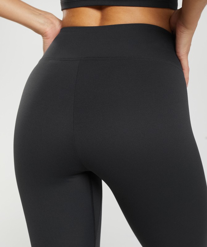 Gymshark Crossover Leggings Leggings Dames Zwart | SWKI18392