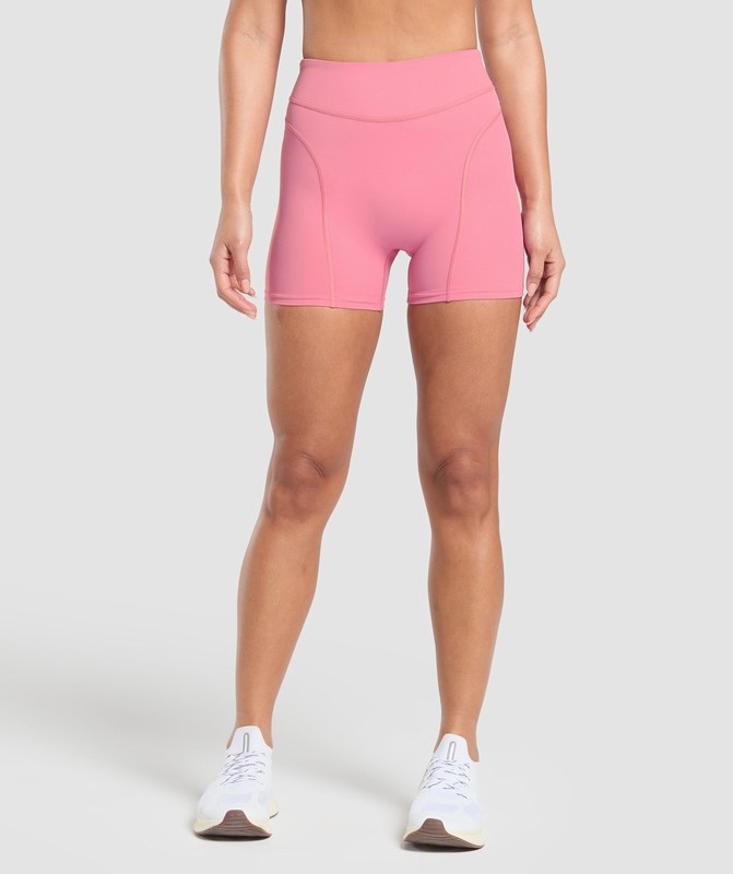 Gymshark Dipped Waistband Shorts Korte Broek Dames Roze | AKBM19763