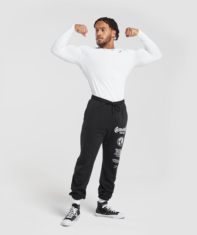 Gymshark Element Baselayer Long Sleeve T-Shirt T-Shirt Heren Wit | UTRK38019