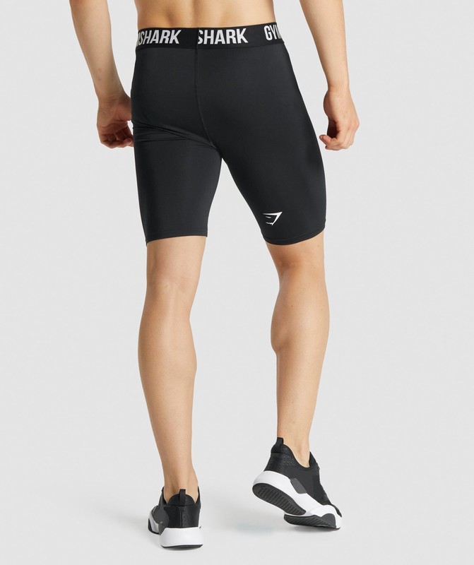 Gymshark Element Baselayer Shorts Korte Broek Heren Zwart | MWDR61375