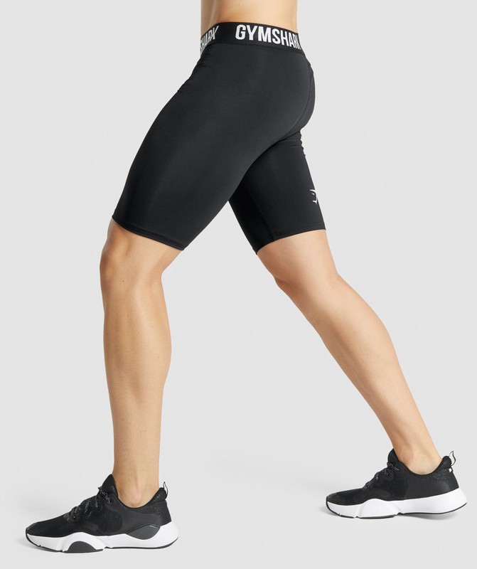 Gymshark Element Baselayer Shorts Korte Broek Heren Zwart | MWDR61375
