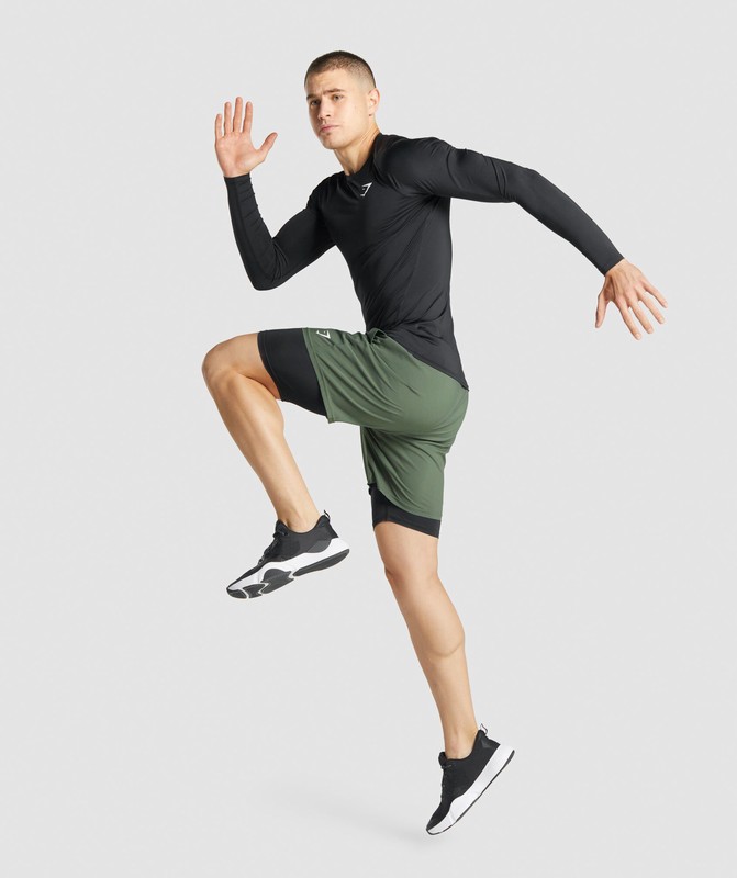 Gymshark Element Baselayer Shorts Korte Broek Heren Zwart | MWDR61375