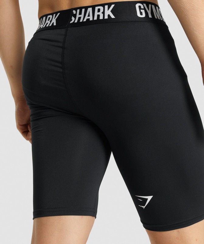 Gymshark Element Baselayer Shorts Korte Broek Heren Zwart | MWDR61375