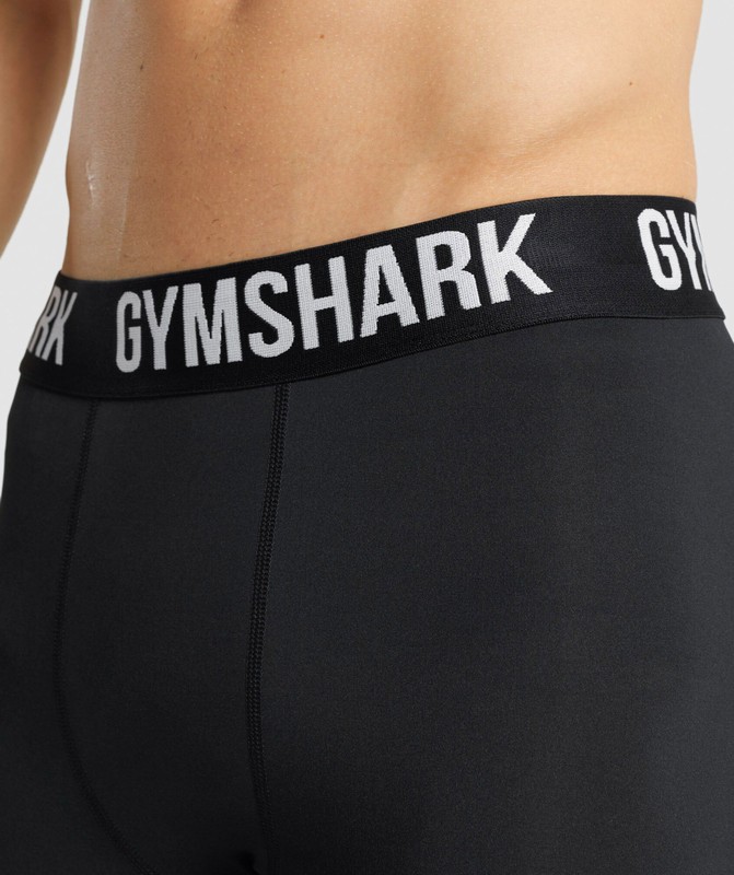 Gymshark Element Baselayer Shorts Korte Broek Heren Zwart | MWDR61375