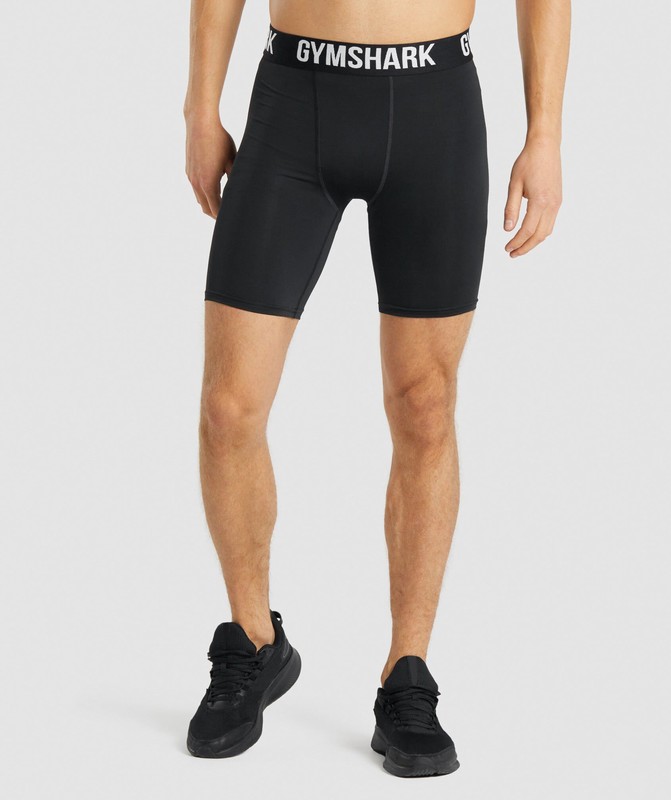 Gymshark Element Baselayer Shorts Korte Broek Heren Zwart | MWDR61375