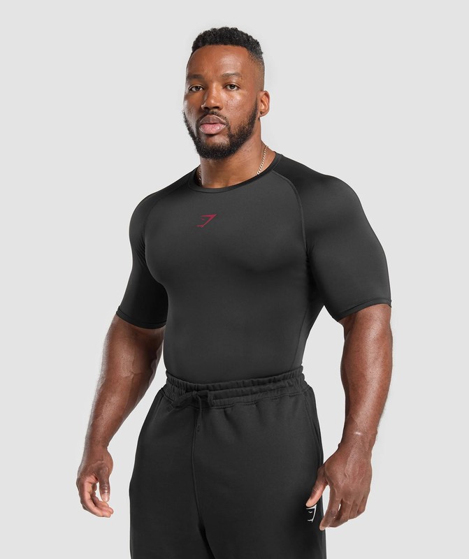 Gymshark Element T-Shirt T-Shirt Heren Zwart | NPZB56289