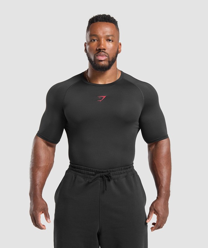 Gymshark Element T-Shirt T-Shirt Heren Zwart | NPZB56289