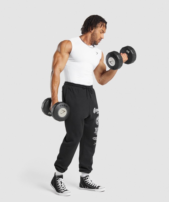 Gymshark Element Tank Tanktop Heren Wit | HXWL97184