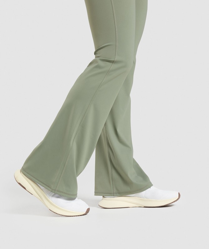 Gymshark Elevate Flared Leggings 2.0 Leggings Dames Groen | ZMUI51724