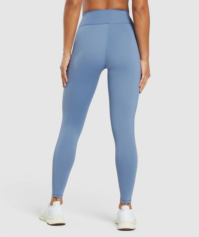 Gymshark Elevate Leggings Leggings Dames Blauw | ZQMG10876