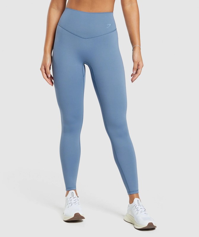 Gymshark Elevate Leggings Leggings Dames Blauw | ZQMG10876
