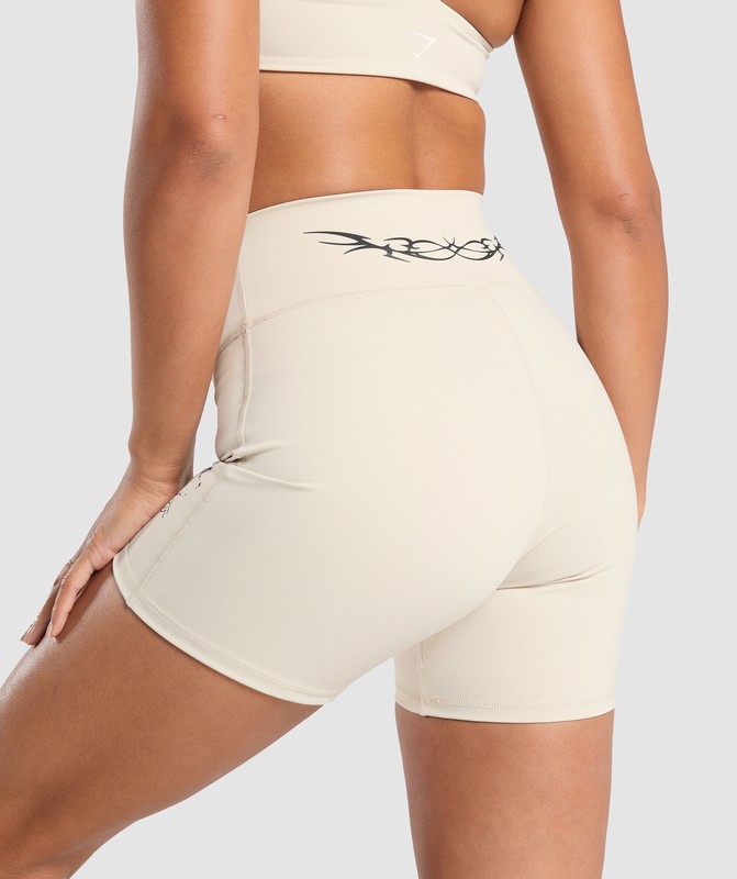 Gymshark Elevate Shorts Korte Broek Dames Room Beige | FDZY64109
