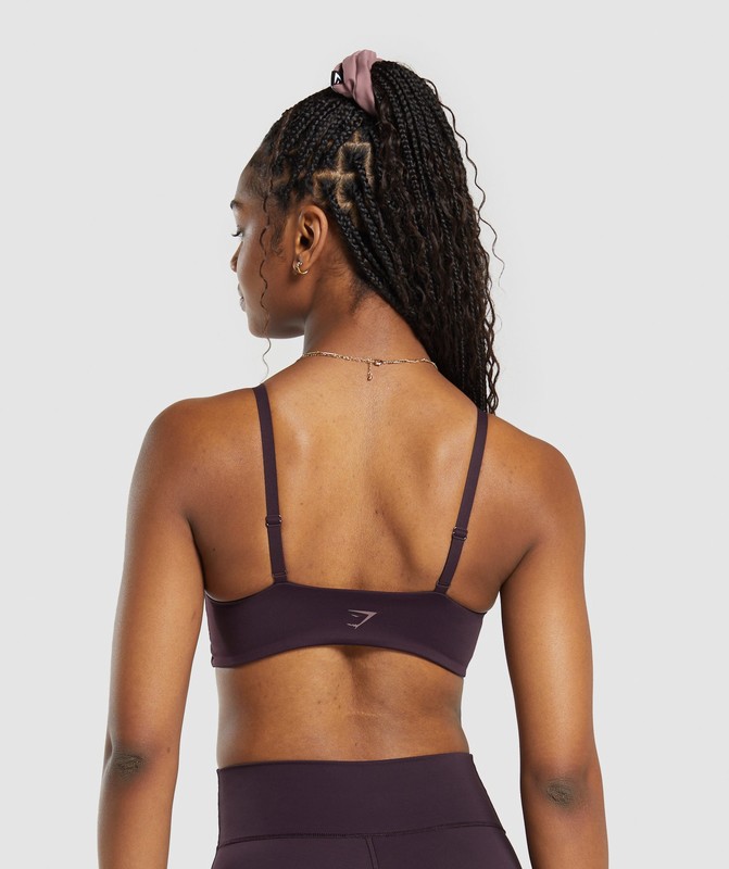 Gymshark Elevate Twist Front Bralette Bralettes Dames Bruin | BVRA97358