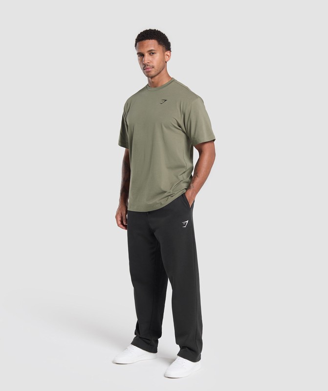 Gymshark Essential Oversized T-Shirt T-Shirt Heren Groen | KTMG65980