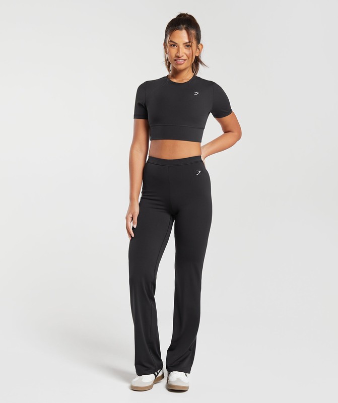 Gymshark Everyday Flare Legging Leggings Dames Zwart | XDPQ35612