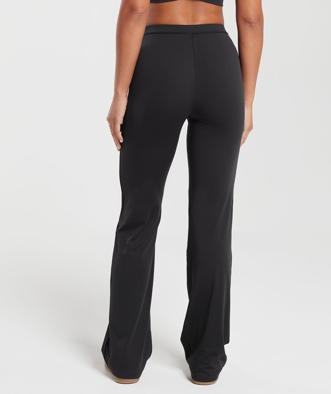 Gymshark Everyday Regular Flared Leggings Leggings Dames Zwart | KXQC25916
