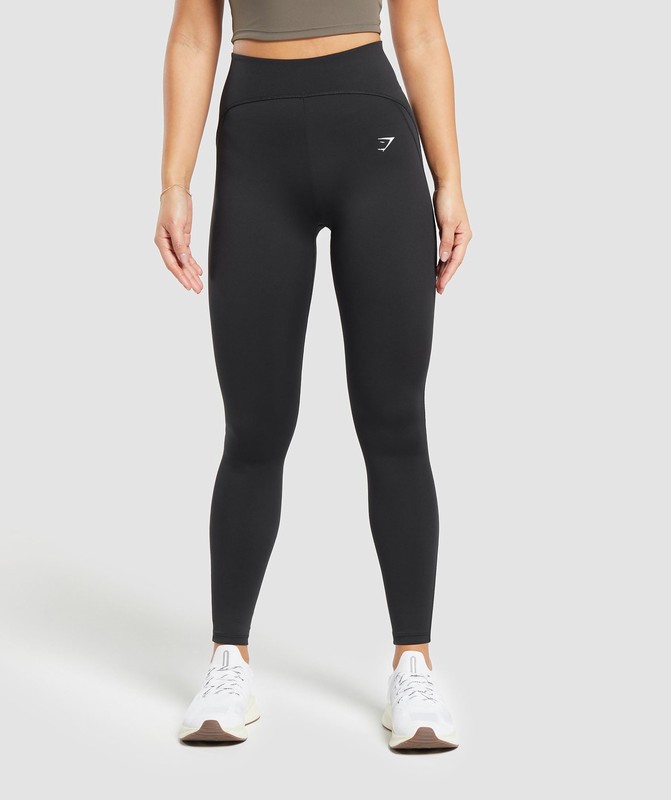 Gymshark Everyday Scoop Leggings Leggings Dames Zwart | VAOT13028