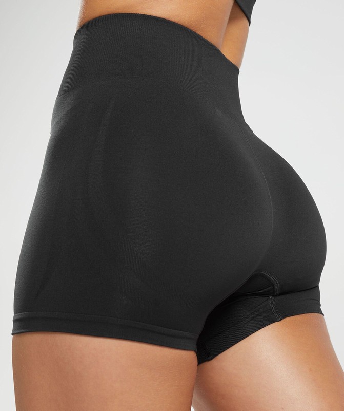 Gymshark Everyday Seamless Shorts Korte Broek Dames Zwart | DLHV85347