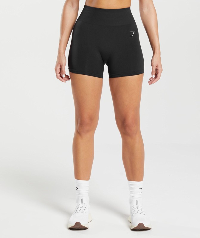 Gymshark Everyday Seamless Shorts Korte Broek Dames Zwart | DLHV85347